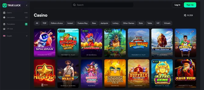 True Luck Casino Providers
